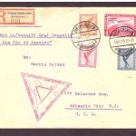 Zeppelin Beleg Graf Zeppelin - 50 Ozeanüberquerung 1933 / SA - Chicago, Atlantic
