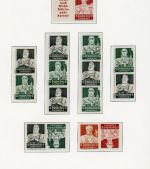 Dt. Reich Lot Zusammendrucke Berufsstände 1934 (K23 - W101) , ungebraucht Falz