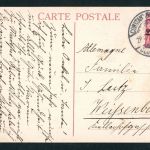 Dt. Auslandspostämter Türkei Ansichtskarte Konstantinopel nach Weißenburg Elsass