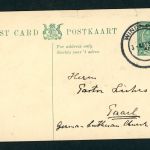Südafrika Ganzsache Postkaart 1/2 d Zuidwest Afrika - gelaufen Windhuk
