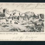 Ansichtskarte Deutsch Südwestafrika Gegend Rehoboth, Feldpost Okahandja 1904