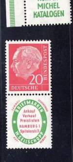 Deutschland, Bund Zusammendruck Michel Nr.: S21 + S29, postfrisch