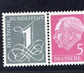 Deutschland, Bund Zusammendruck Michel Nr.: W17 + W18, postfrisch
