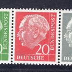 Deutschland, Bund Zusammendruck Michel Nr.: W22yII, postfrisch