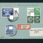 Dt. Reich dekorative Mischfrankatur mit W88 + Mi.Nr. 713 Berlin 1941