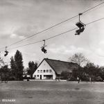Ansichtskarte Berlin Interbau Seilbahn mit Marken und Sonderstempel 1957