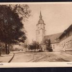 Ansichtskarte Friedrichroda Herzog Ernst Platz gelaufen 1928
