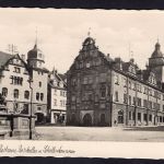 Ansichtskarte Gotha , Rathaus , Ratskeller u. Schellenbrunnen ungebraucht