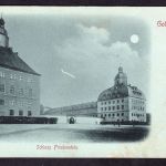 Ansichtskarte Gotha , Mondschein , Schloss Friedenstein ungebraucht