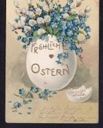 Ansichtskarte Grußkarte Ostern, Prägekarte Aichstetten 1904