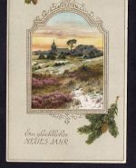 Ansichtskarte Ein glückliche Neues Jahr 1913 gelaufen Mannheim