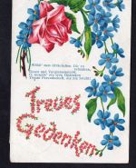 Ansichtskarte treues Gedenken gelaufen Uetersen 1907