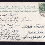 Ansichtskarte treues Gedenken gelaufen Uetersen 1907