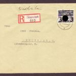 Generalgouvernement Nr. 29 als EF Brief - Einschreiben Skawina n. Stuttgart 1940