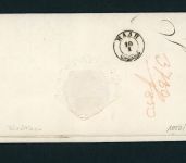 Österreich Polizei Wien Siegelbrief 1852 nach Raab