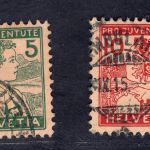 Schweiz Michel Nr 128 + 129 gestempelt