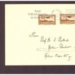 Brief Saargebiet Saarbrücken - Volksabstimmung + SST Volksabstimmung 13.1.1935