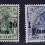 Deutsche Auslandspostämter Türkei Michel-Nr. 24 + 26 gestempelt