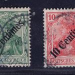 Deutsche Auslandspostämter Türkei Michel-Nr. 48 + 49 gestempelt