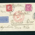 Zeppelin Vertragsstaatenpost Schweden Südamerikafahrt 1934 Stockholm