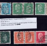 Dt. Reich Zusammendruck K9 - K14 gestempelt