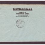 Einschreiben West Berlin - mit Luftpost 1952 nach Hamburg / Disconto Bank