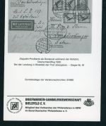 Zeppelin Gedenkblatt 50 Jahre Landung Luftschiff LZ 127 Bielefeld