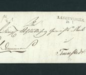 Vorphilatelie Brief Langensalza nach Tennstedt 1836