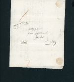 Vorphilatelie Brief Sulz a.N. nach Tübingen 1838 - Doppelverwendung