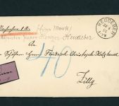 Nachnahme Sendung Heudeber nach Zilly 1884