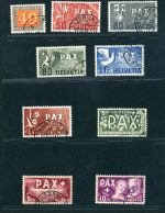 Schweiz Michel Nummer 447-459 gestempelt Nr. 458 Attest