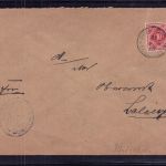 Württemberg Einzelfrankatur Michel Nr. 102 a II Plattenfehler - geprüft