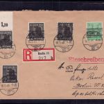 Berlin Mischfrankatur Zonen Berlin Einschreiben 18.09.1948