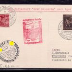 DR Zeppelin Beleg Deutschlandfahrten 1939 - Eger Zeppelinlandung - mit MiNr 699