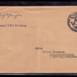 Postsache SoSt. Deutschlandfahrt 1939 Landungsstempel Würzburg