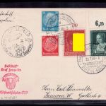 Zeppelin Beleg Deutschlandfahrt 1939 Landungsstempel Bielefeld