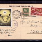 Schweiz offizielle Flugkarte - Pestalozzi Gedenkfeier - n. Wald / Zürich 1927