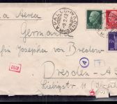 Italien Zensur Brief - Genua / Rapallo nach Dresden 1942