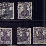 Deutsches Reich Lot aus Michel Nr. 101 b gestempelt