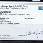 SBZ Michel Nummer 52 aux DDD Befund postfrisch + geprüft