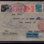 Brasilien Zeppelin Beleg Einschreiben über Berlin n. Budweis 1933