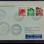 Liechtenstein 1938 Motor Flug Beleg - Briefmarkenausstellung Aarau