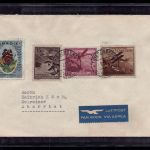 Liechtenstein Luftpost Beleg mit Michel Nr. 108 , 110 + 113 - 1931