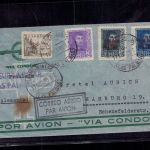 Spanien Luftpost Beleg Las Palmas nach Hamburg "Via Condor" 1938