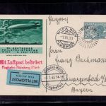 Österreich Flugpost Karte Wipa Wien 1933 - Flughafen Nürnberg Fürth