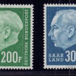 Saarland Michel Nummer 427 + 428 postfrisch