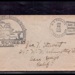 Zeppelin Beleg USA Frigate Constitution - Old Ironsides at San Diego 1933
