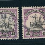 Deutsche Kolonien Deutsch Ostafrika Michel Nr. 28 a+b gestempelt