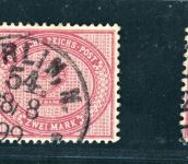 Dt. Reich Lot Michel Nr. 37f, gestempelt geprüft