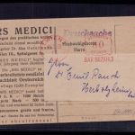 Drucksache Österreich Inflation 1923 - 80 Kronen bar bezahlt - Ars Medici
